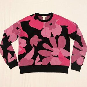 Cynthia Rowley Long Sleeve Floral Sweater Womens Medium